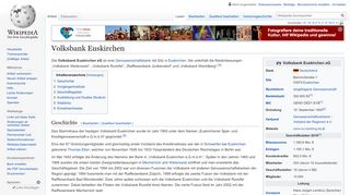 
                            6. Volksbank Euskirchen – Wikipedia