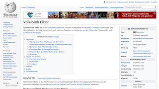 
                            11. Volksbank Filder – Wikipedia