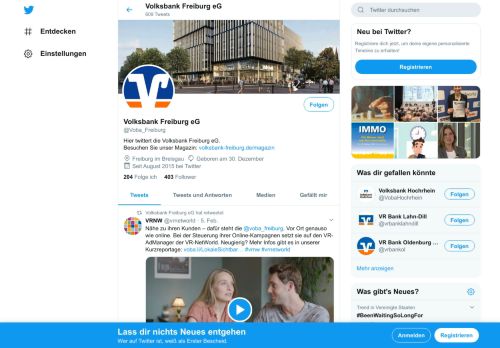 
                            12. Volksbank Freiburg eG (@Voba_Freiburg) | Twitter