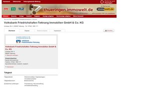 
                            13. Volksbank Friedrichshafen-Tettnang Immobilien GmbH & Co. KG ...