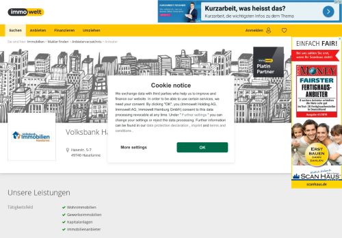 
                            6. Volksbank Haselünne eG, Haselünne - Immobilien bei immowelt.de