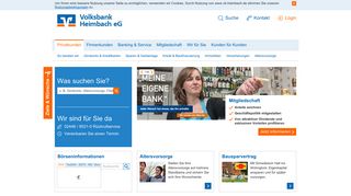 
                            2. Volksbank Heimbach eG: Privatkunden