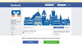 
                            9. Volksbank Hildesheim-Lehrte-Pattensen - Startseite | Facebook