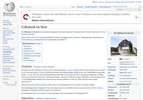 
                            11. Volksbank im Harz – Wikipedia