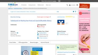 
                            7. ▷ Volksbank im Märkischen Kreis eG Geschäftsstelle Altena | Tel ...