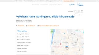 
                            8. Volksbank Kassel Göttingen eG Filiale Prinzenstraße,Prinzenstraße 9 ...