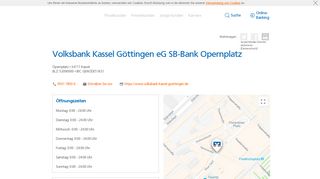 
                            7. Volksbank Kassel Göttingen eG SB-Bank Opernplatz,Opernplatz ...