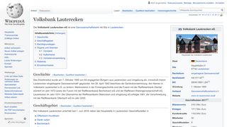 
                            7. Volksbank Lauterecken – Wikipedia