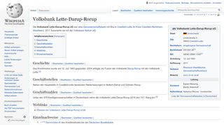 
                            7. Volksbank Lette-Darup-Rorup – Wikipedia