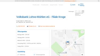 
                            7. Volksbank Lohne-Mühlen eG - Filiale Kroge,Kroger Straße 52 ...