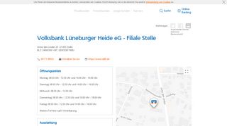 
                            8. Volksbank Lüneburger Heide eG - Filiale Stelle,Unter den Linden 23 ...
