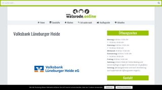 
                            11. Volksbank Lüneburger Heide - Walsrode Online