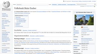 
                            7. Volksbank Main-Tauber – Wikipedia