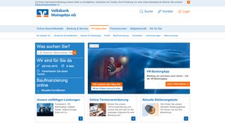 
                            9. Volksbank Mainspitze eG: Privatkunden