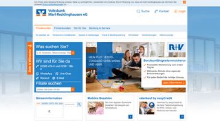 
                            8. Volksbank Marl-Recklinghausen eG: Privatkunden