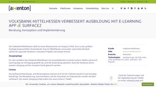 
                            7. Volksbank Mittelhessen verbessert Ausbildung mit E-Learning App ...