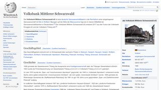 
                            9. Volksbank Mittlerer Schwarzwald – Wikipedia