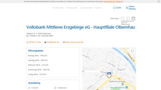 
                            4. Volksbank Mittleres Erzgebirge eG - Hauptfiliale Olbernhau,Zöblitzer ...