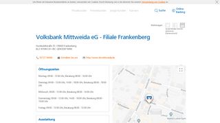 
                            3. Volksbank Mittweida eG - Filiale Frankenberg,Humboldtstraße 35 ...