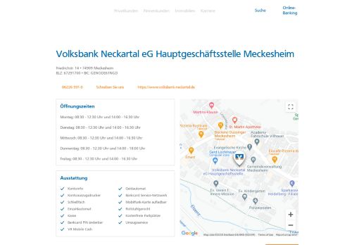 
                            6. Volksbank Neckartal eG Hauptgeschäftsstelle Meckesheim ...