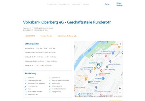 
                            9. Volksbank Oberberg eG - Geschäftsstelle Ründeroth,Hauptstr. 44 ...