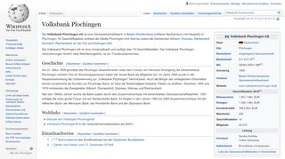 
                            12. Volksbank Plochingen – Wikipedia