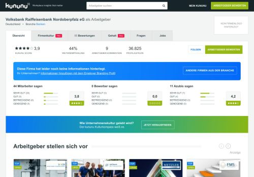 
                            10. Volksbank Raiffeisenbank Nordoberpfalz eG als Arbeitgeber: Gehalt ...
