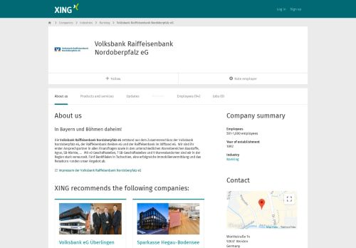 
                            12. Volksbank Raiffeisenbank Nordoberpfalz eG als Arbeitgeber | XING ...