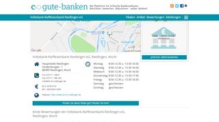 
                            6. Volksbank-Raiffeisenbank Riedlingen eG: Bewertungen ...