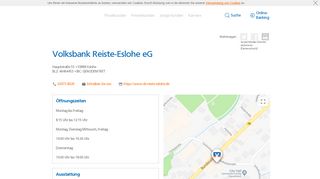 
                            11. Volksbank Reiste-Eslohe eG,Hauptstraße 55 - Volksbank ...