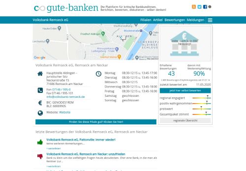 
                            4. Volksbank Remseck eG: Bewertungen, Öffnungszeiten, Artikel ...