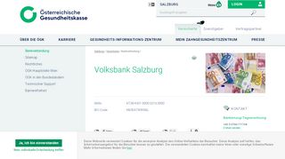 
                            8. Volksbank Salzburg - Die Salzburger Gebietskrankenkasse