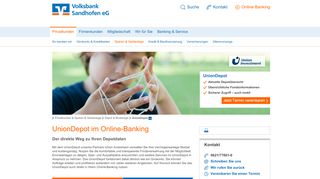 
                            12. Volksbank Sandhofen eG UnionDepot Online-Banking Die Bank in ...