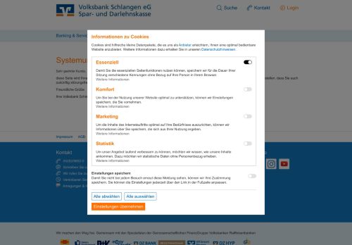 
                            8. Volksbank Schlangen eG Online-Filiale - BLZ 40069283 - BIC ...