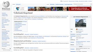 
                            11. Volksbank Siegerland – Wikipedia