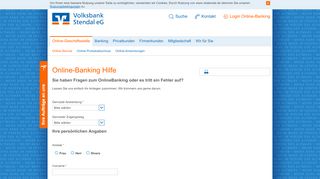 
                            11. Volksbank Stendal eG Online-Banking Hilfe