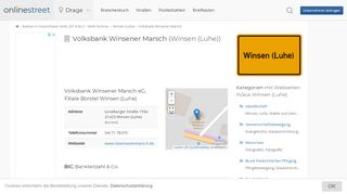 
                            9. Volksbank Winsener Marsch in Winsen (Luhe): BIC für Bankleitzahl ...