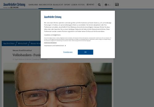 
                            10. Volksbanken-Fusion kurz vorm Ziel - Saarbrücker Zeitung