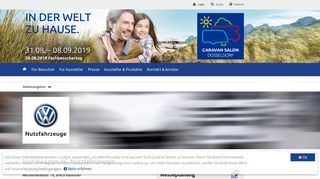 
                            11. Volkswagen AG Nutzfahrzeuge aus Hannover auf der CARAVAN ...