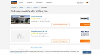 
                            8. Volkswagen Autohändler in München finden - AutoScout24