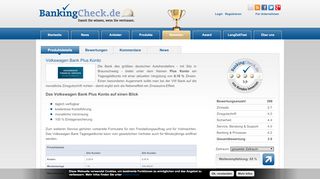 
                            13. Volkswagen Bank Plus Konto | BankingCheck.de