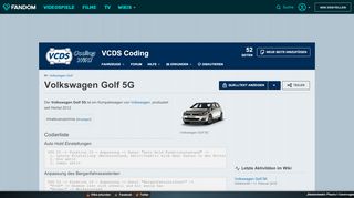 
                            7. Volkswagen Golf 5G | VCDS Wiki | FANDOM powered by Wikia