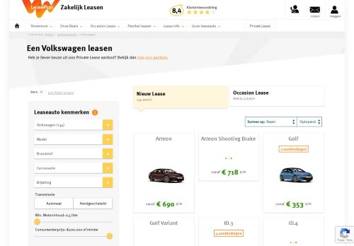 
                            12. Volkswagen Golf Sportsvan leasen vanaf € 407,- | LeasePlan Direct