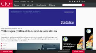 
                            13. Volkswagen greift mobile.de und Autoscout24 an - CIO.de