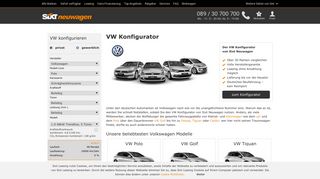 
                            9. Volkswagen Konfigurator – VW Modelle konfigurieren | Sixt Neuwagen