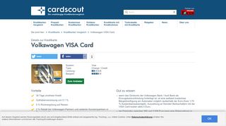 
                            7. Volkswagen VISA Card: Alle Vorteile | cardscout