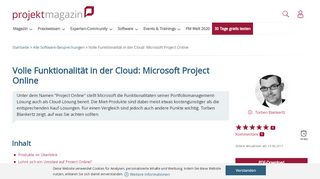 
                            9. Volle Funktionalität in der Cloud. Microsoft Project Online | Projekt ...