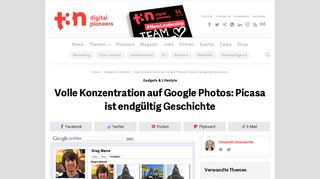 
                            7. Volle Konzentration auf Google Photos: Picasa ist endgültig ... - t3n