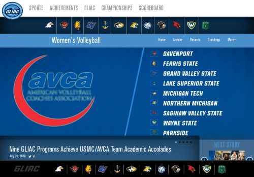 
                            9. Volleyball - GLIAC