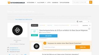 
                            8. Vollständige Liste aller Best Secret Gutscheine am 20. Februar 2019